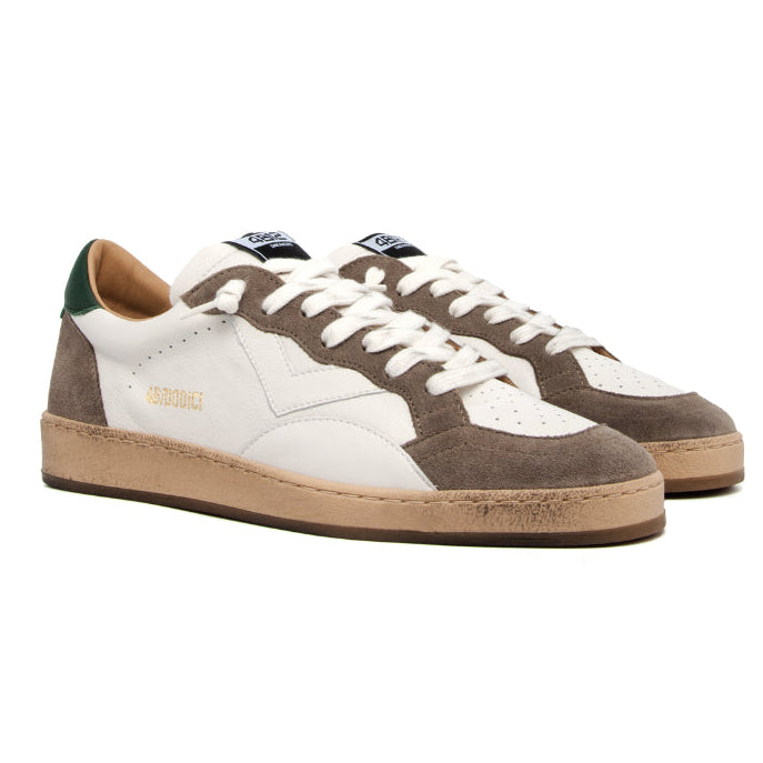 Sneakers uomo bianco/tortora moda - PLAY NEW U82 4B12