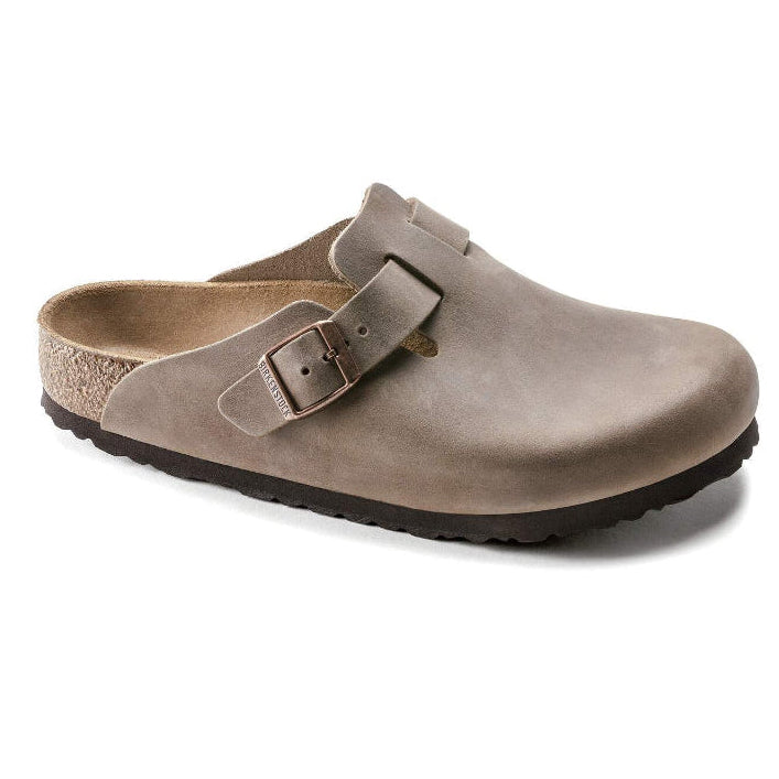 Sabot ciabatta Boston Birkenstock beige pelle ingrassata - 960813