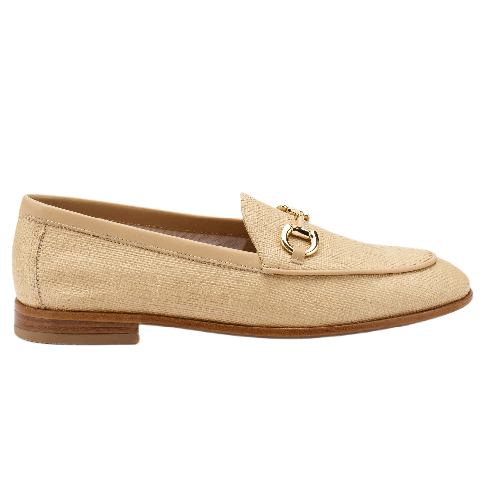 Mocassini Frau donna beige in raffia leggero e comodo - 9414 COOKIE
