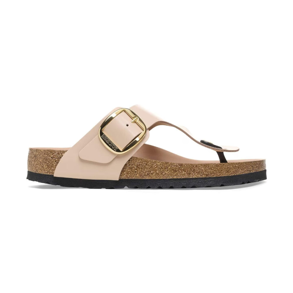 Ciabatte Gizeh big buckle Birkenstock High shine new beige/rosa - 1026550