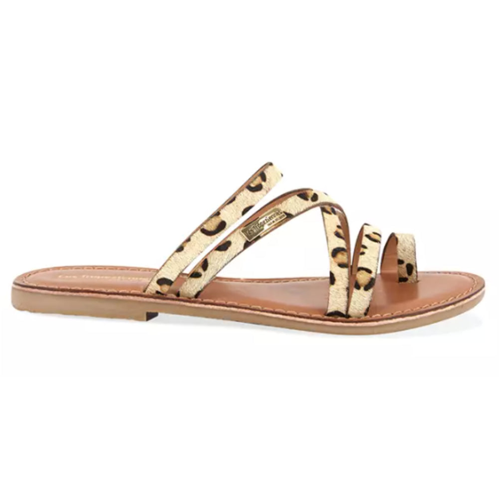 Ciabatte Les Tropeziennes leopardata marrone e beige casual chic - HASTARI LEOPARD