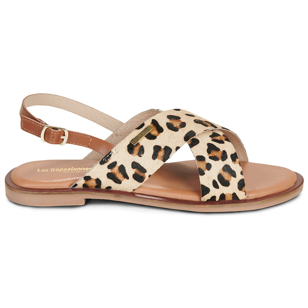 Sandali Les Tropeziennes leopardato marrone e beige casual chic - DOAPO LEOPARD