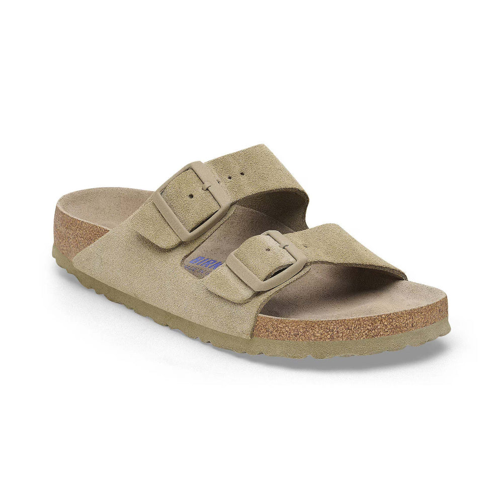 Ciabatte Arizona Birkenstock verde soft - 1019088 FADED KHAKI