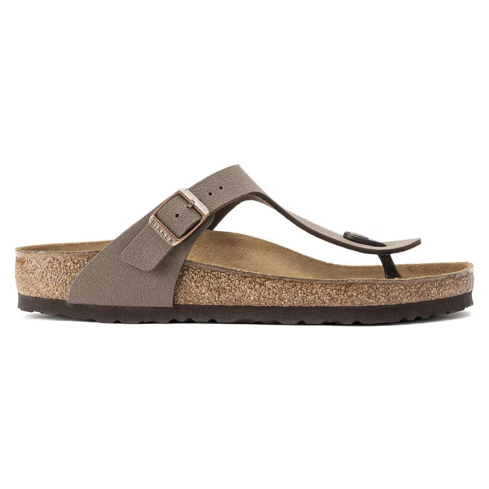 Ciabatte Gizeh Birkenstock marrone in birkoflor - MOCCA 043751