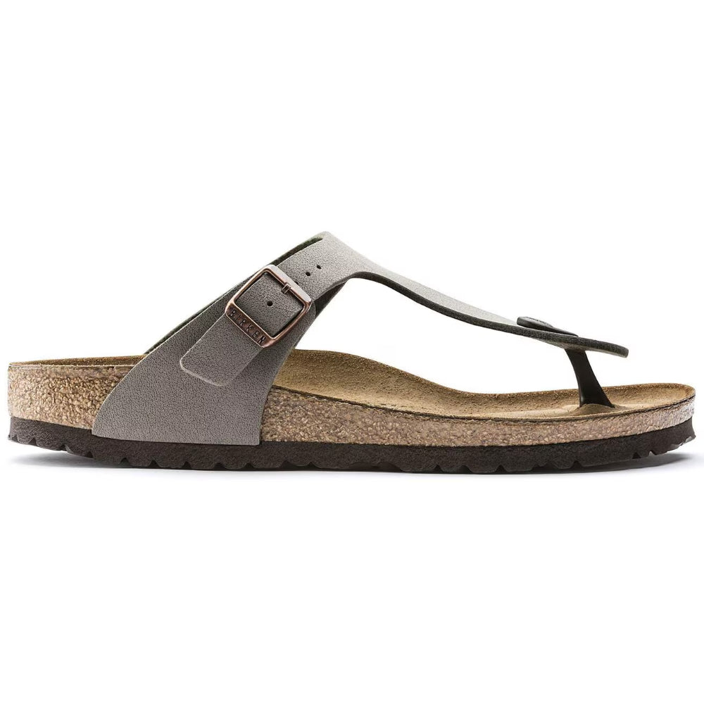 Ciabatte Gizeh Birkenstock grigia in birkoflor - STONE 043391