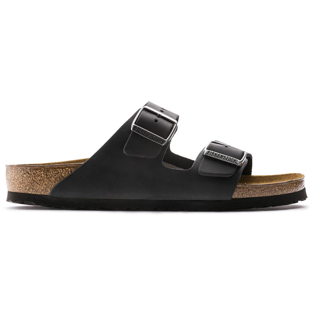 Ciabatte Arizona Birkenstock neri in nabuk ingrassato - 0552113 BLACK