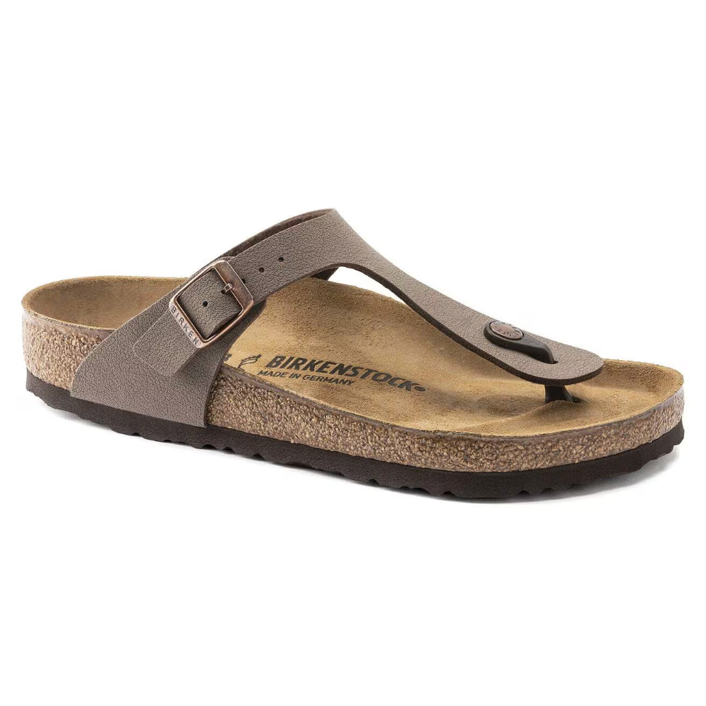 Ciabatte Gizeh Birkenstock marrone in birkoflor - MOCCA 043751