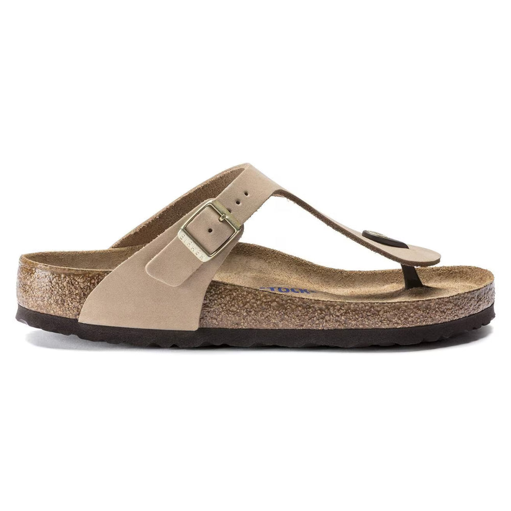 Ciabatte Gizeh Birkenstock beige in nabuk - SANDCASTLE 1018999