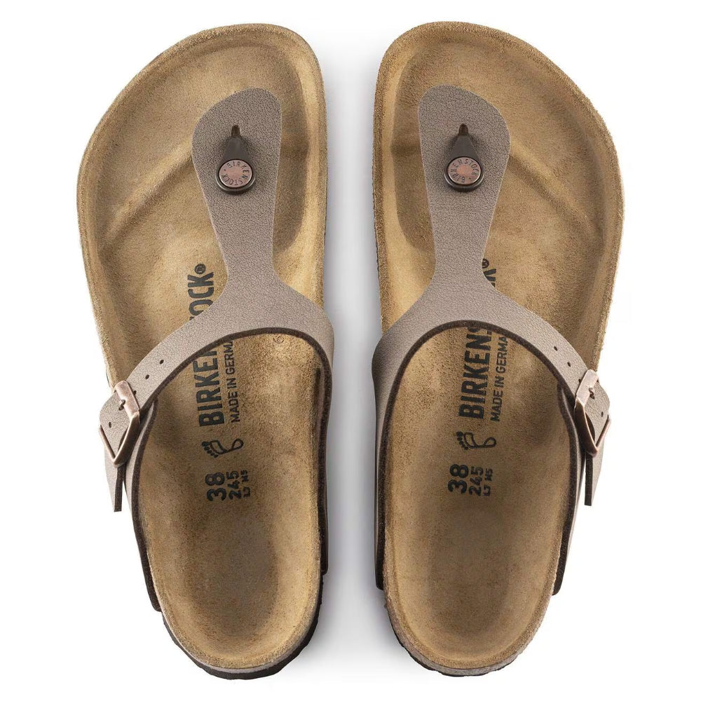 Ciabatte Gizeh Birkenstock marrone in birkoflor - MOCCA 043751