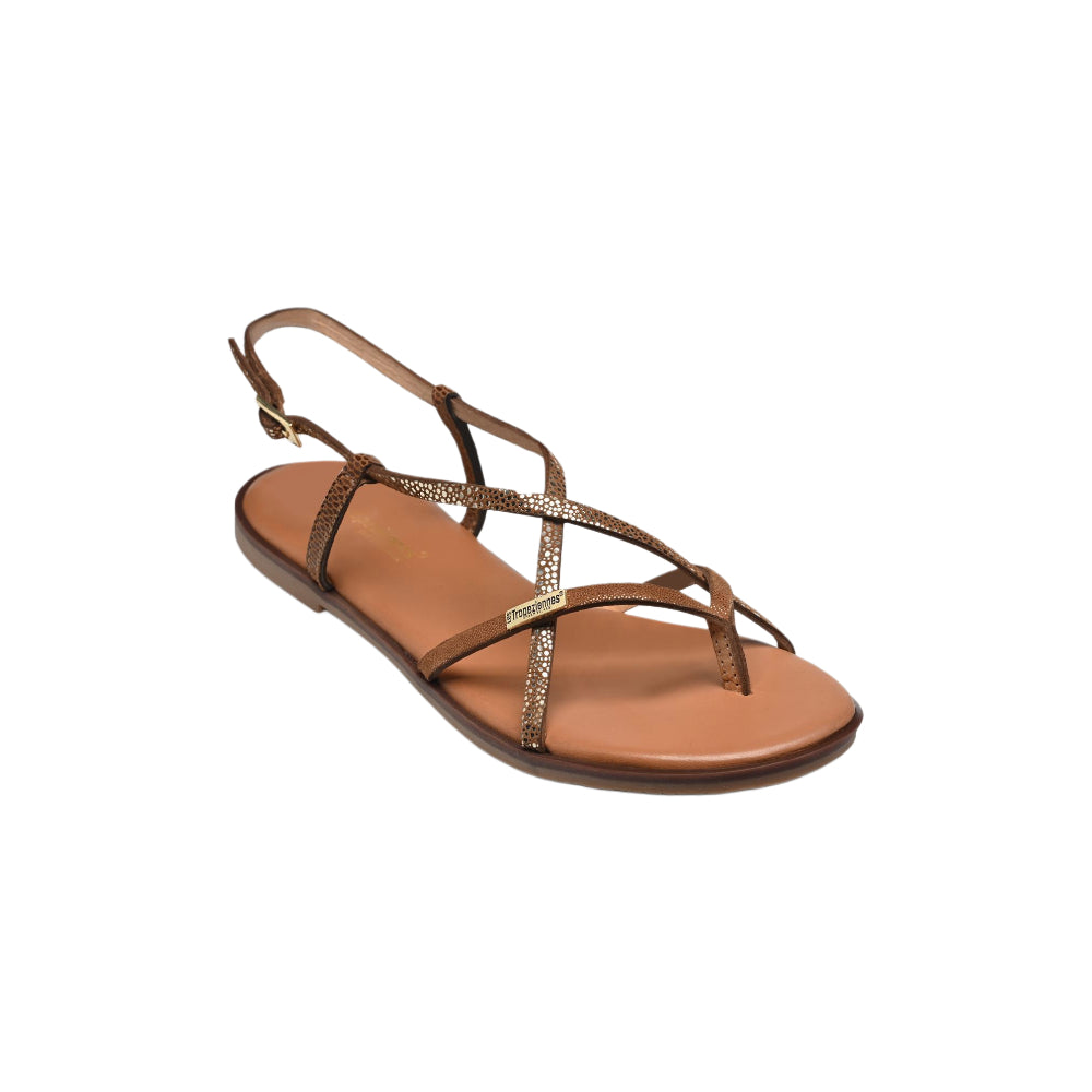Sandali Les Tropeziennes marroni casual chic - MONAGUM TAN