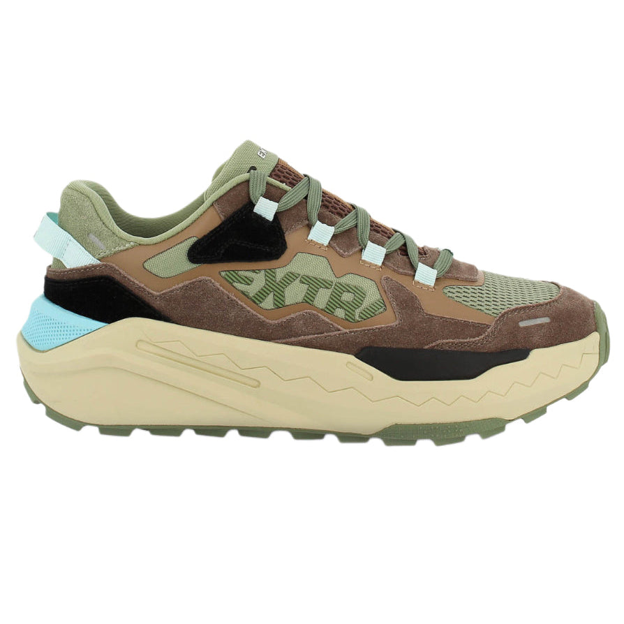 Sneakers uomo Extra beige/verde comoda e sportiva - 1202533 TORTORA/BOSCO