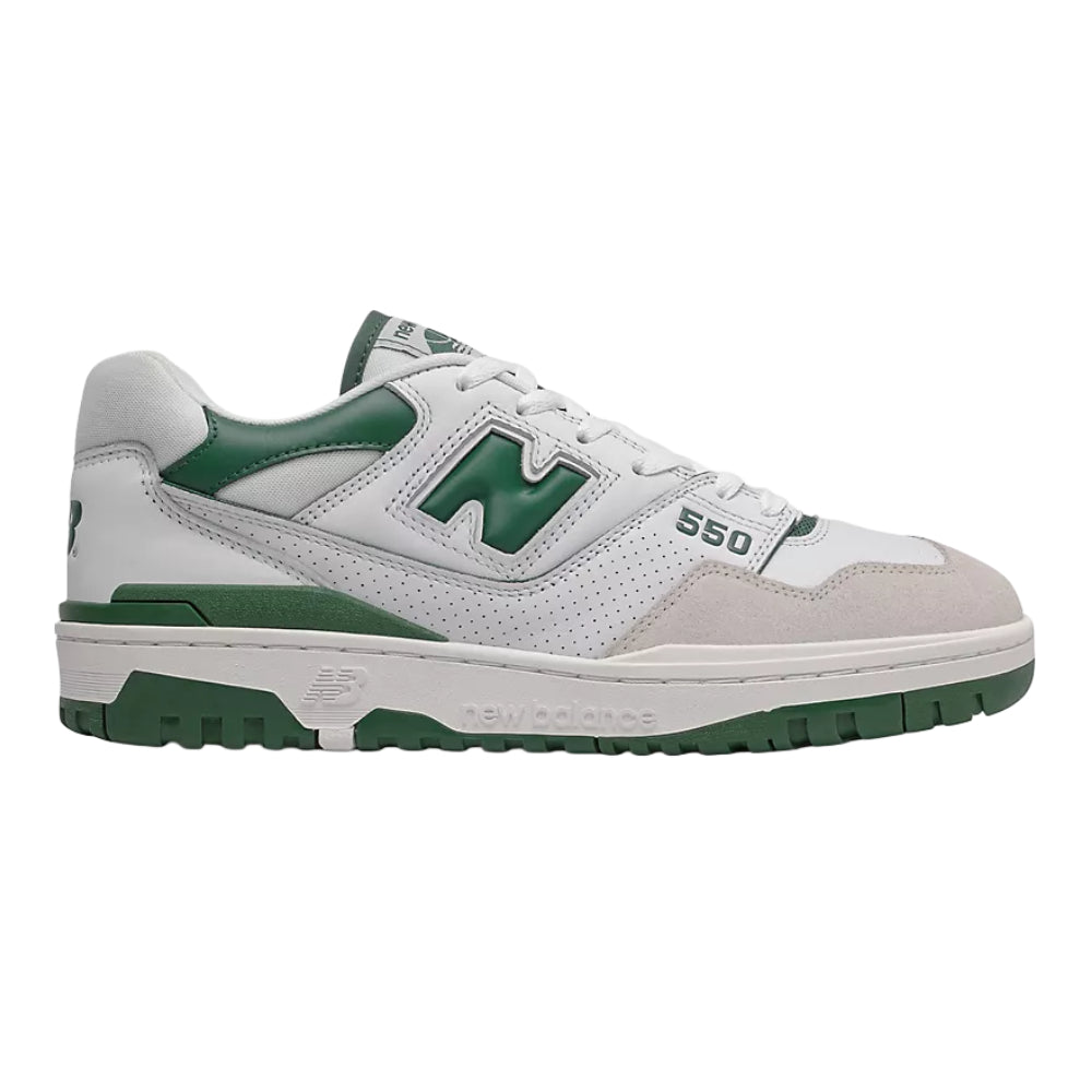Sneakers unisex New Balance 550 bianca/verde casual - BB550WT1 WHITE GREEN