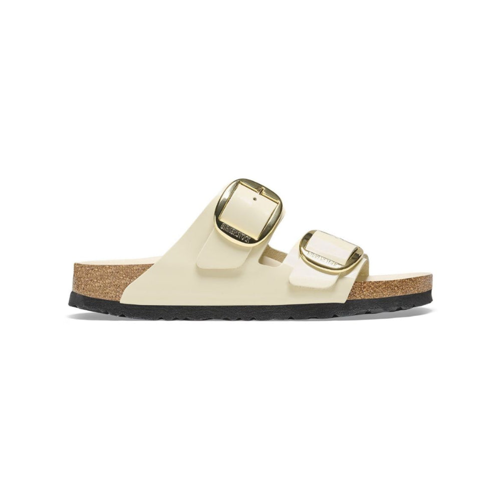 Ciabatte Arizona big buckle Birkenstock high shine ecru - 1026128