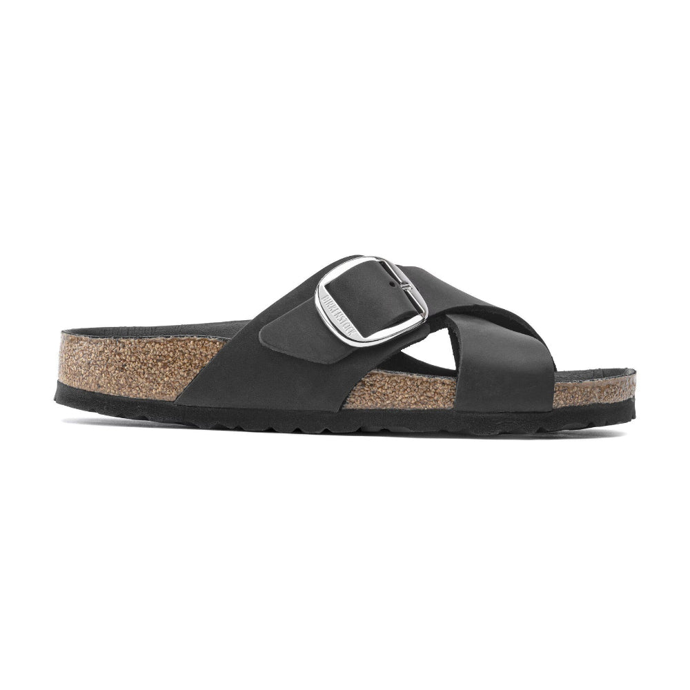 Ciabatte Siena big buckle Birkenstock nera - 1020156