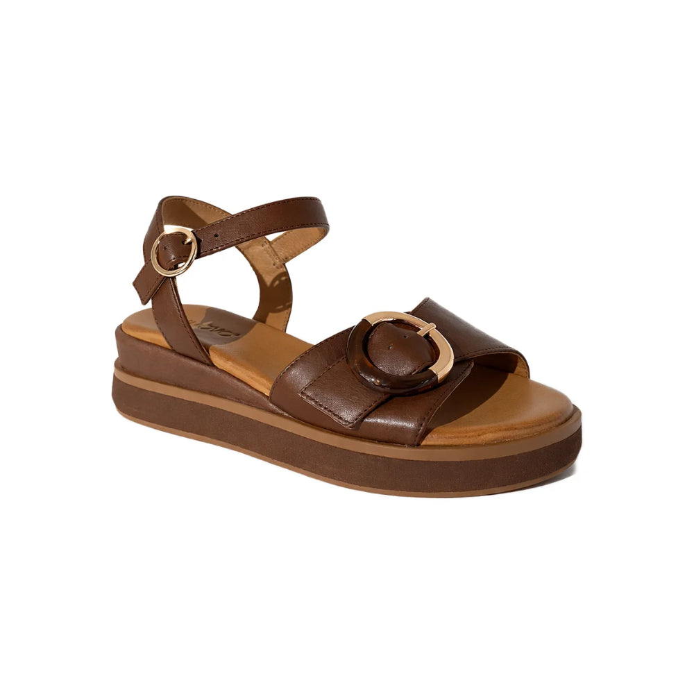 Sandali Inuovo donna marroni in pelle morbidi e alla moda - 113137 PRALINE