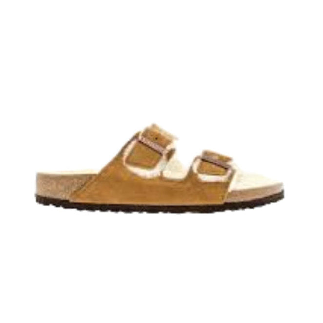 Ciabatte lana Arizona Birkenstock cammello/mink - Shearling 1001135