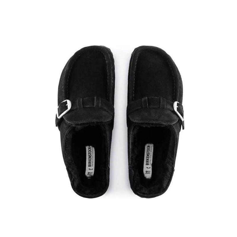 Sabot ciabatta lana Buckley Birkenstock nera - Shearling 1018126