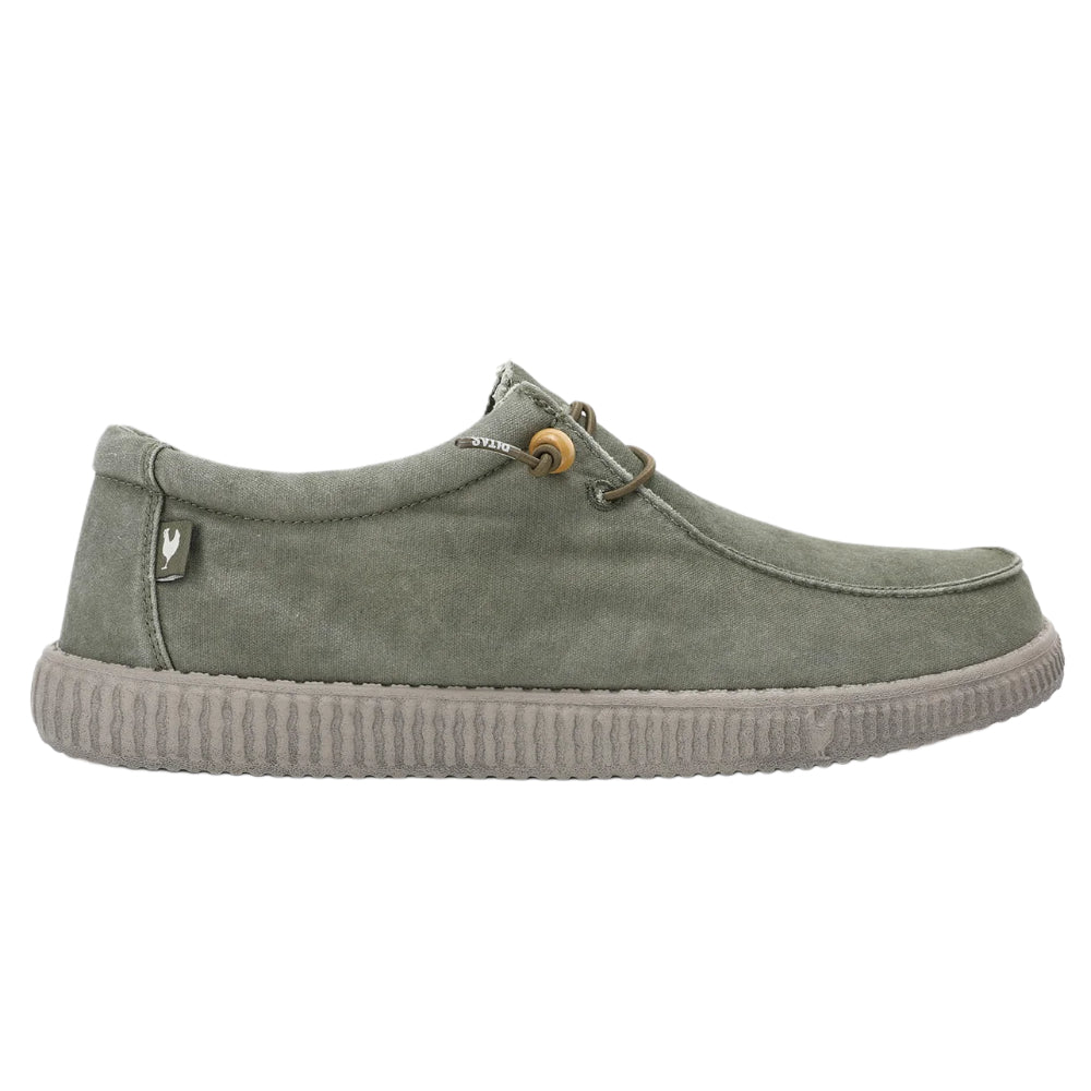 Sneakers Pitas uomo in tela verde comoda e leggera - WP150 KAKI