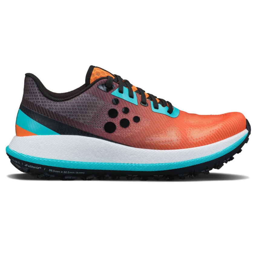 Sneakers uomo Craft arancione/nera/azzurra corsa leggera e ammortizzata - XPLOR 2 M FLOC