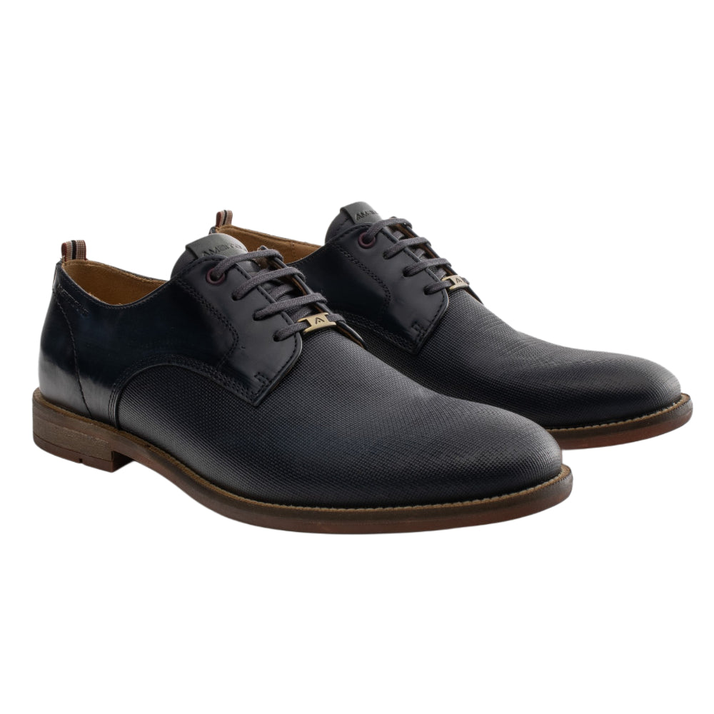Legata derby uomo Ambitious blu in pelle comoda ed elegante 13415-5909 - NAVY
