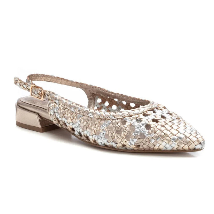 Ballerina chanel donna Carmela oro/argento casual elegante - 16218301 PIEL PLOMO