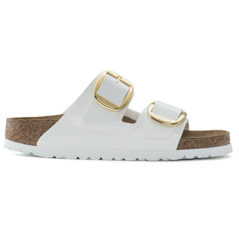 Ciabatte Arizona big buckle Birkenstock bianca lucida - 1019818