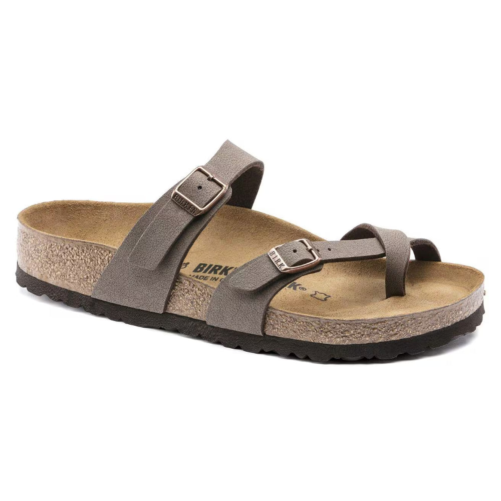 Ciabatte Mayari Birkenstock marrone in birkoflor - MOCCA