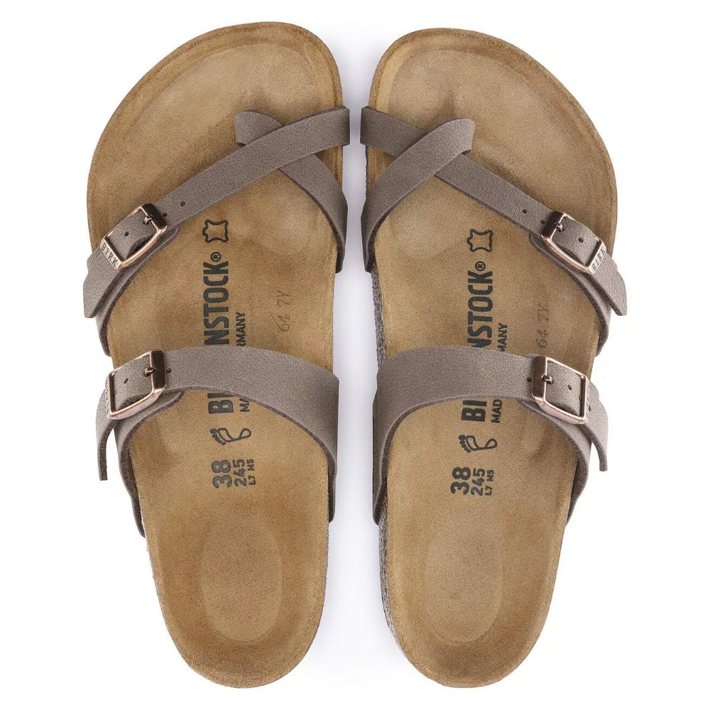 Ciabatte Mayari Birkenstock marrone in birkoflor - MOCCA