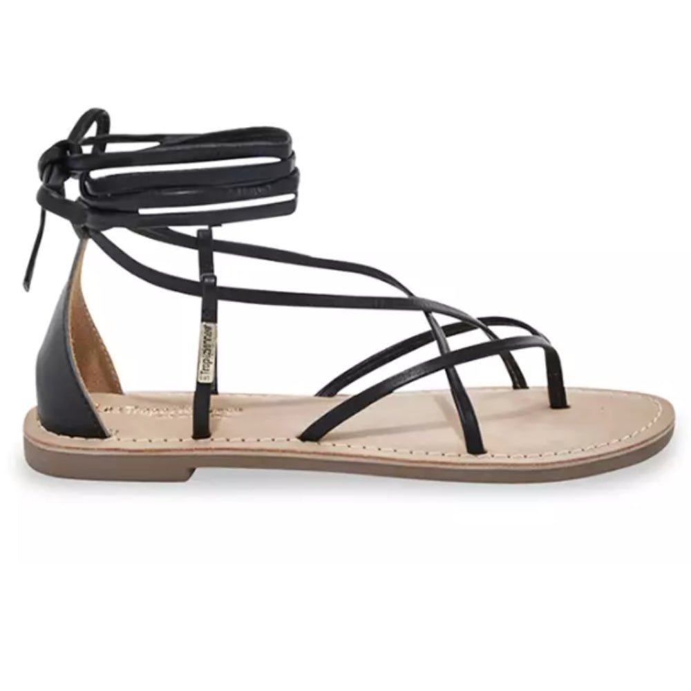 Sandali Les Tropeziennes alla schiava neri casual chic - DJOYA NOIR