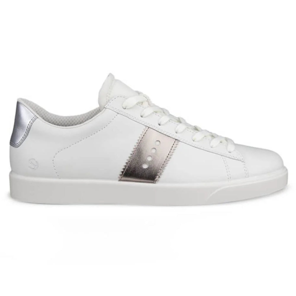 Sneakers Ecco in pelle bianche morbide e comode - WHITE/PURE CASHMERE 212803-61674