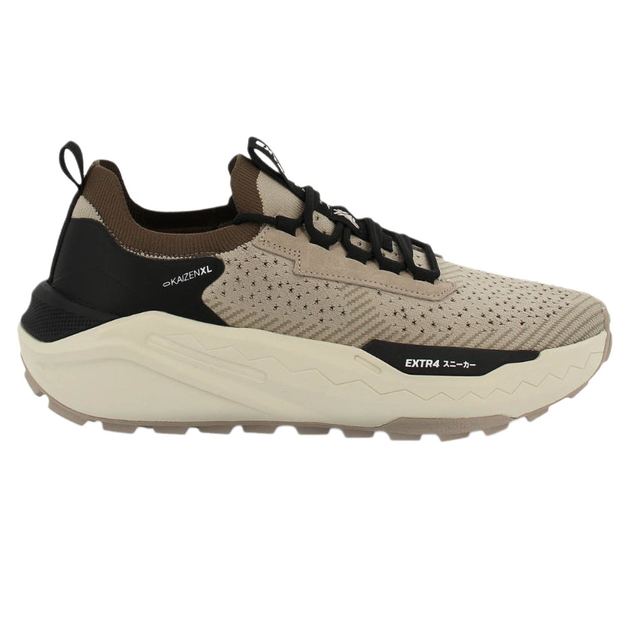 Sneakers uomo Extra beige/marrone comoda e sportiva - 1202633 CORDA
