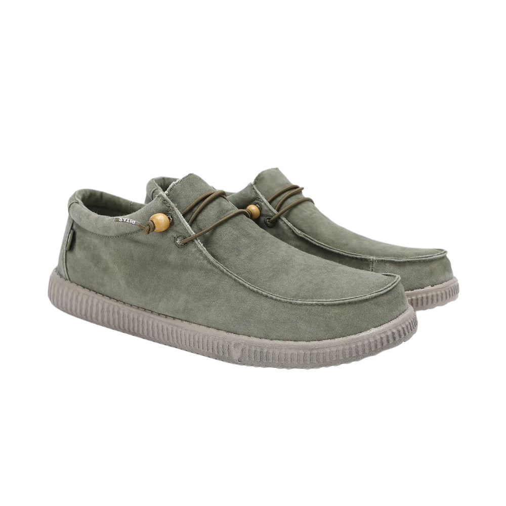 Sneakers Pitas uomo in tela verde comoda e leggera - WP150 KAKI