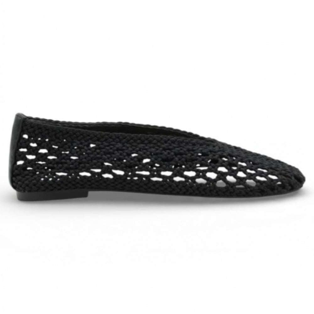 Ballerine Inuovo donna uncinetto nera leggera casual - YTA009 BLACK