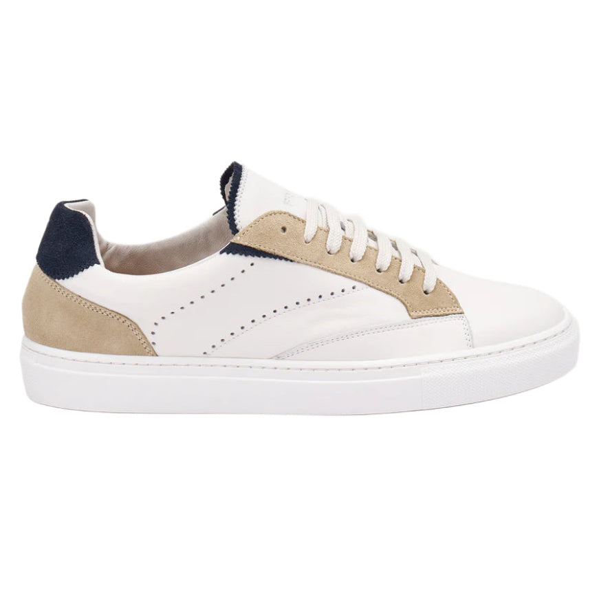 Sneakers uomo Frau bianco/blu in pelle leggera e comoda - 29M2 ABYSS