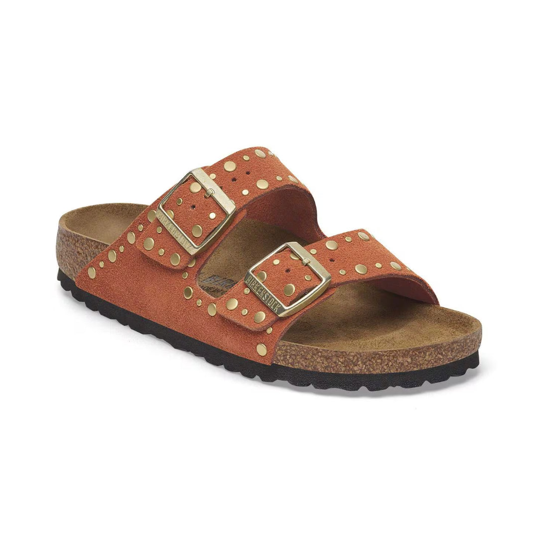 Ciabatte Arizona rivet Birkenstock arancione/dark dust - 1029513