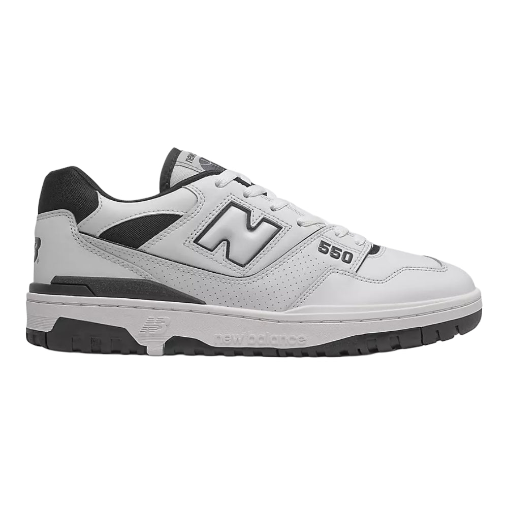 Sneakers unisex New Balance 550 bianca/nera casual - BB550HA1 WHITE BLACK