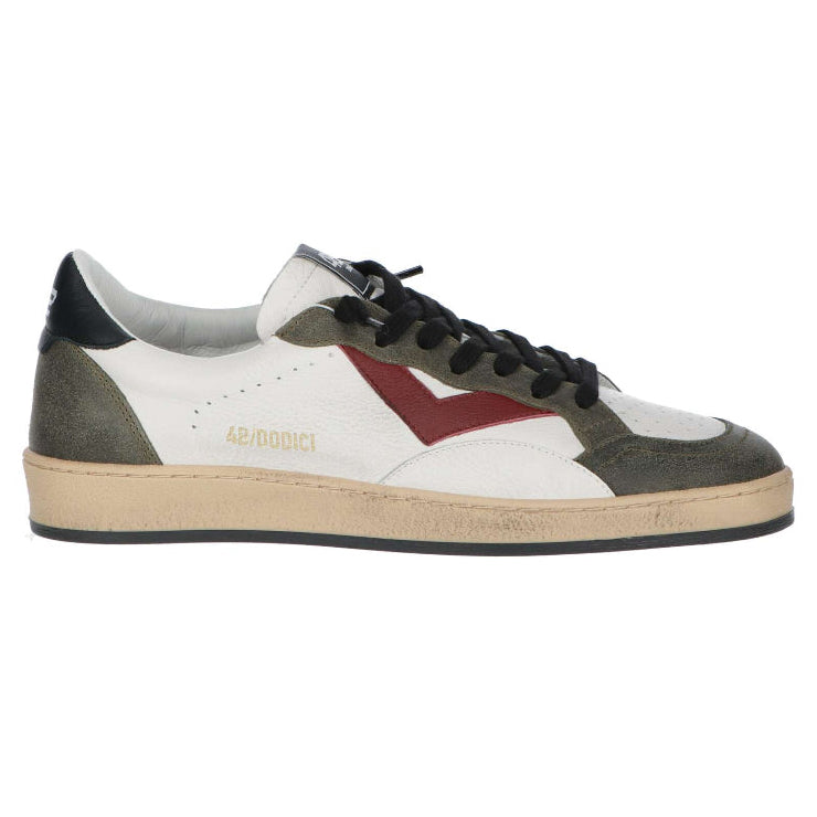 Sneakers uomo bianco/verde moda - PLAY NEW U43 4B12