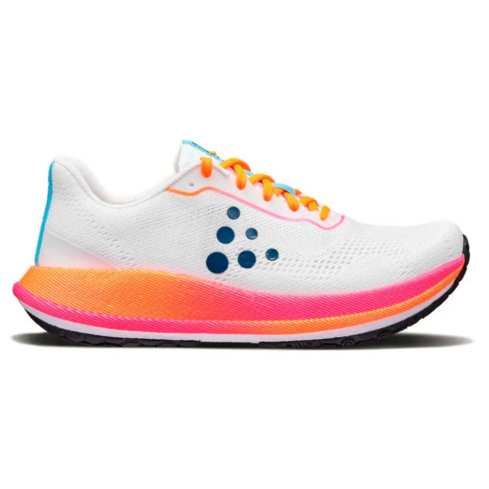 Sneakers donna Craft bianca/arancio corsa leggera e ammortizzata - PACER 2 W FLOU