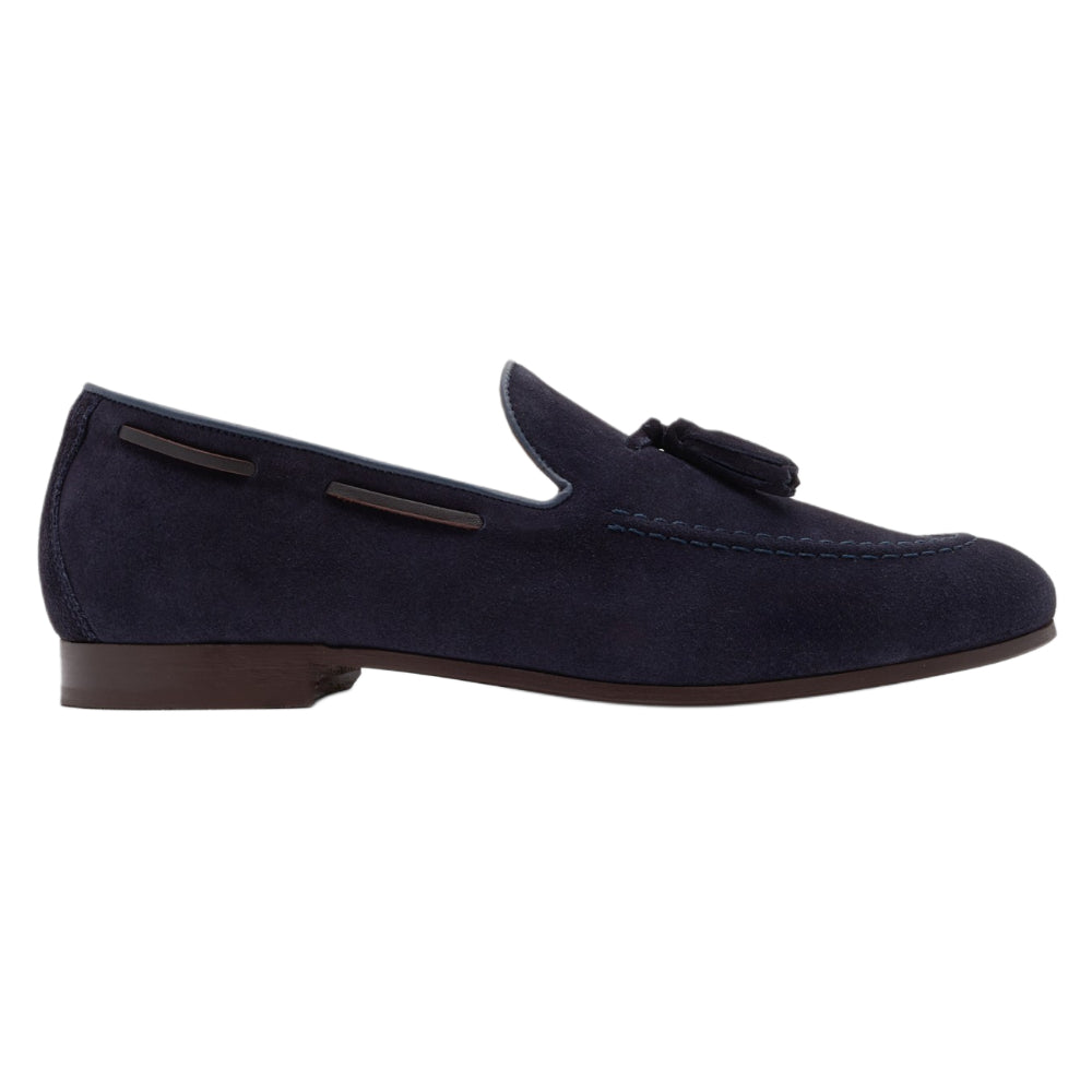 Mocassini uomo Ambitious blu con nappine casual elegante - 14314-11279 AM NAVY