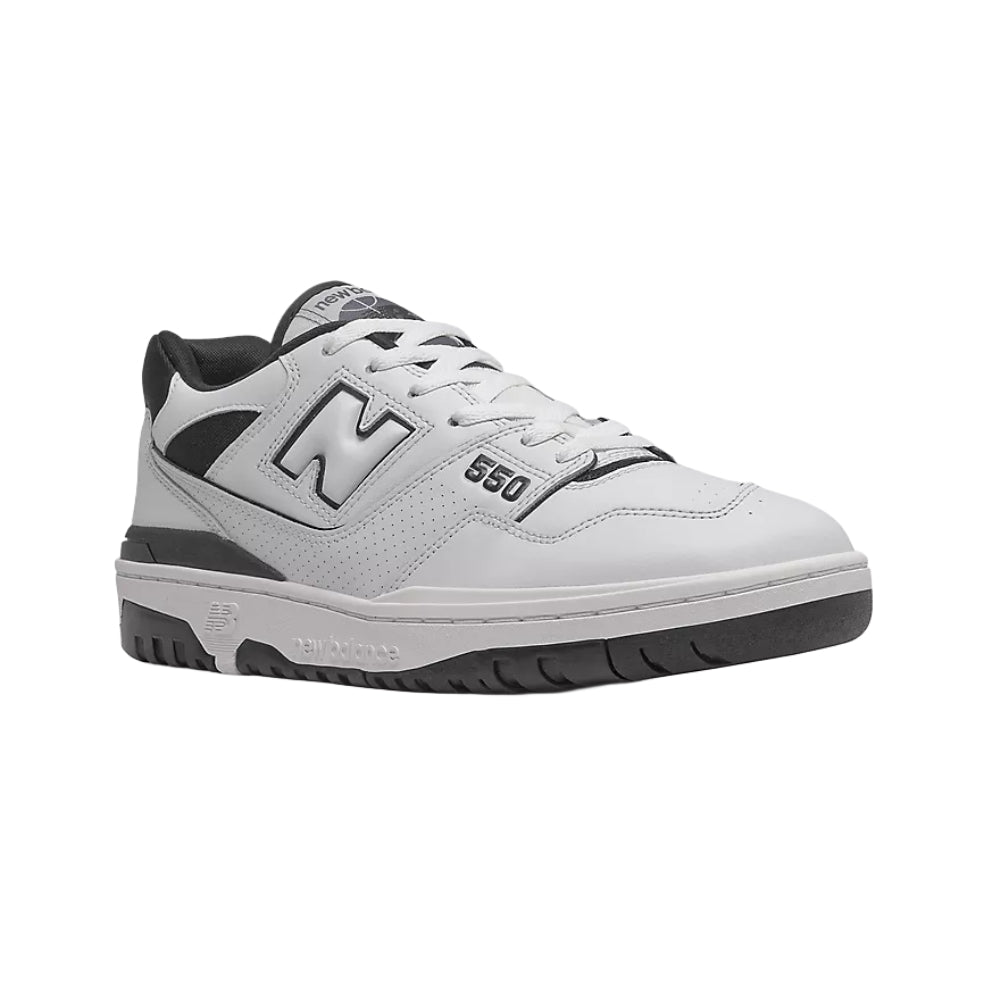 Sneakers unisex New Balance 550 bianca/nera casual - BB550HA1 WHITE BLACK