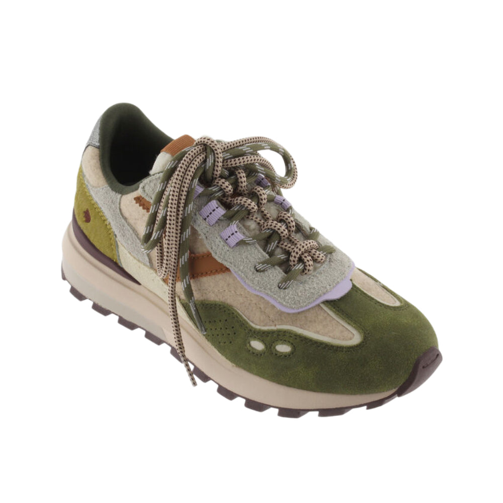 Sneakers Donna Casual in Pelle verdi Victoria 1126241 - KAKI