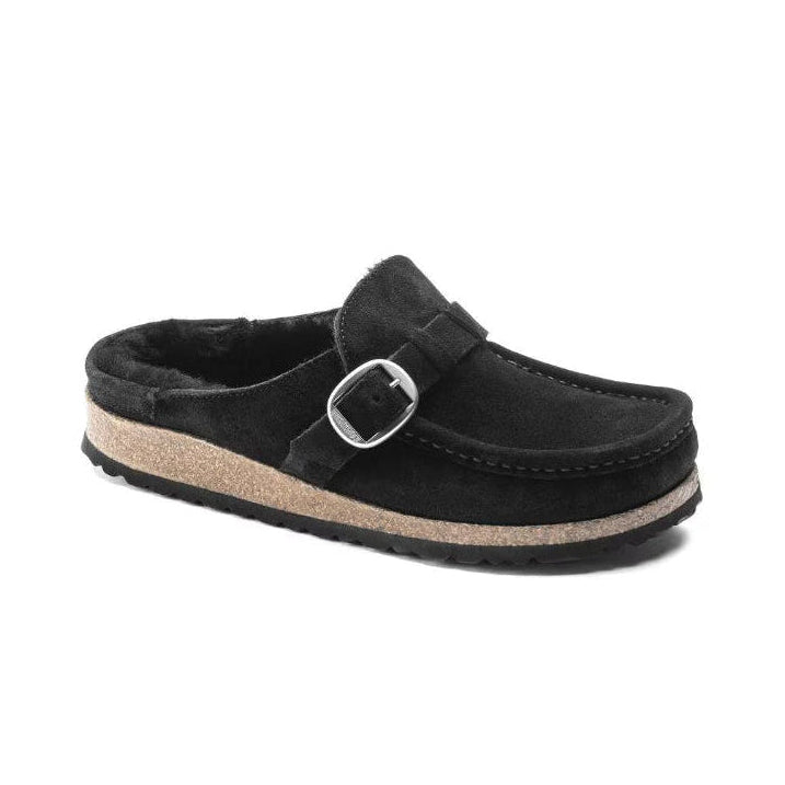 Sabot ciabatta lana Buckley Birkenstock nera - Shearling 1018126