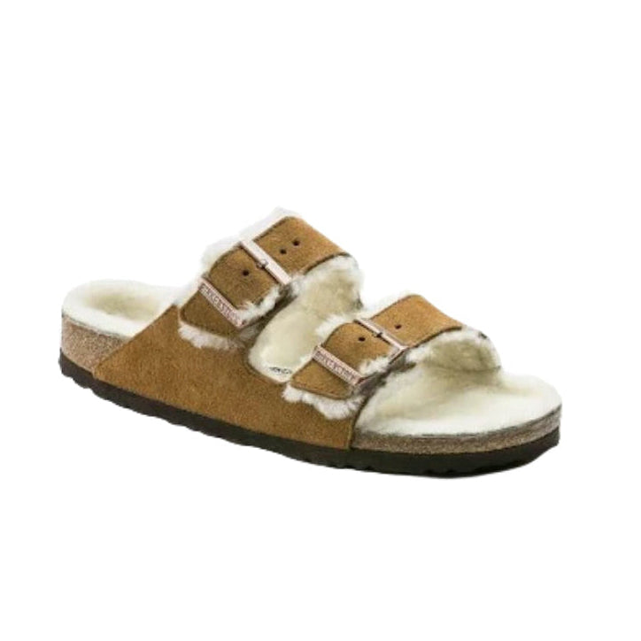 Ciabatte lana Arizona Birkenstock cammello/mink - Shearling 1001135