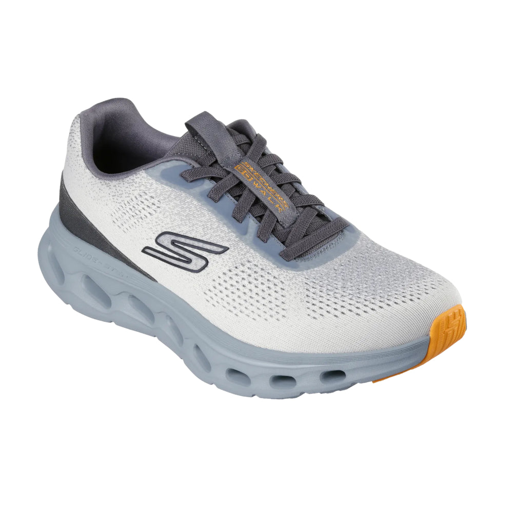 Sneakers uomo Skechers grigia e azzurra comode e leggere - 217020 CK