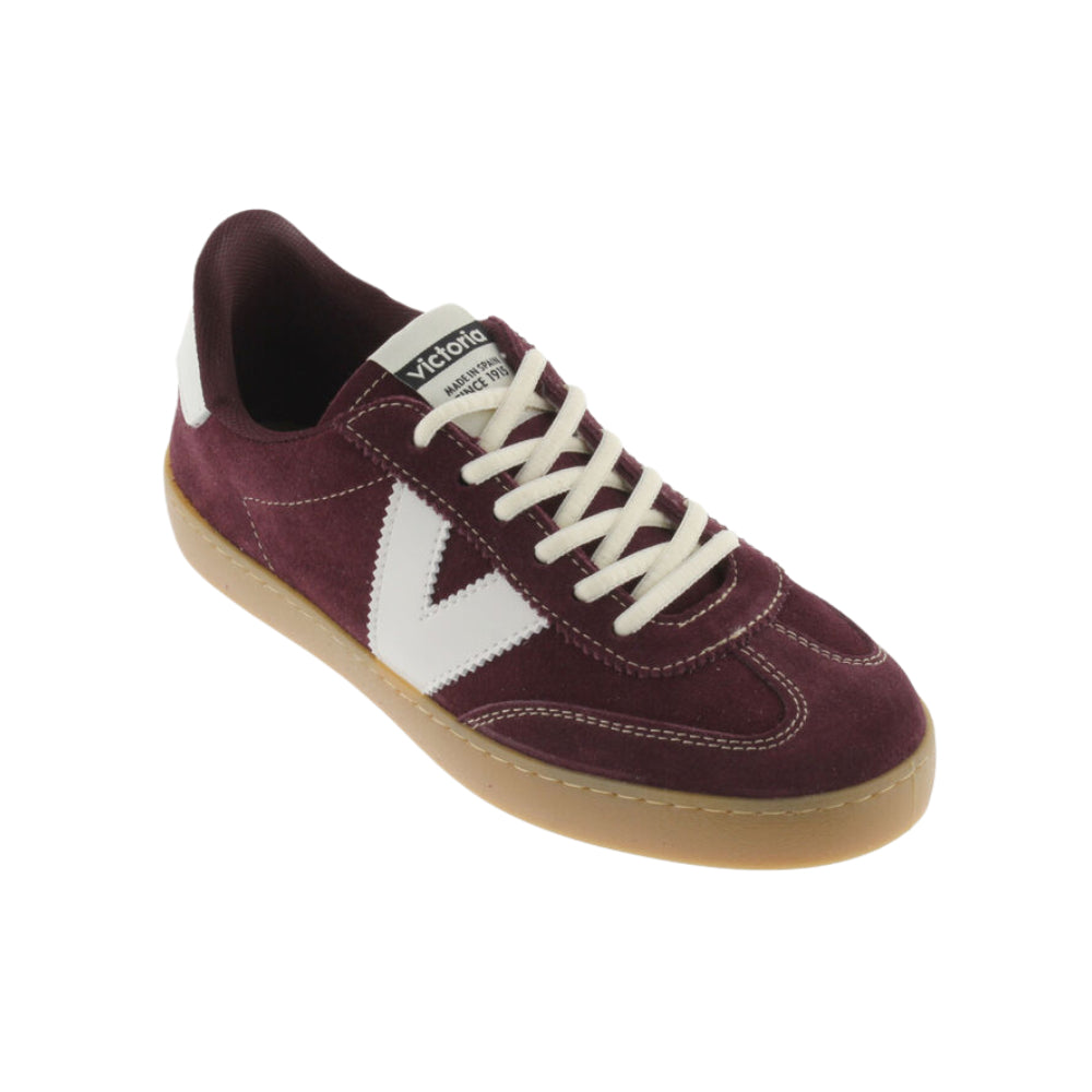 Sneakers Donna Casual in Pelle bordeaux Victoria 1126218 - BURDEOS