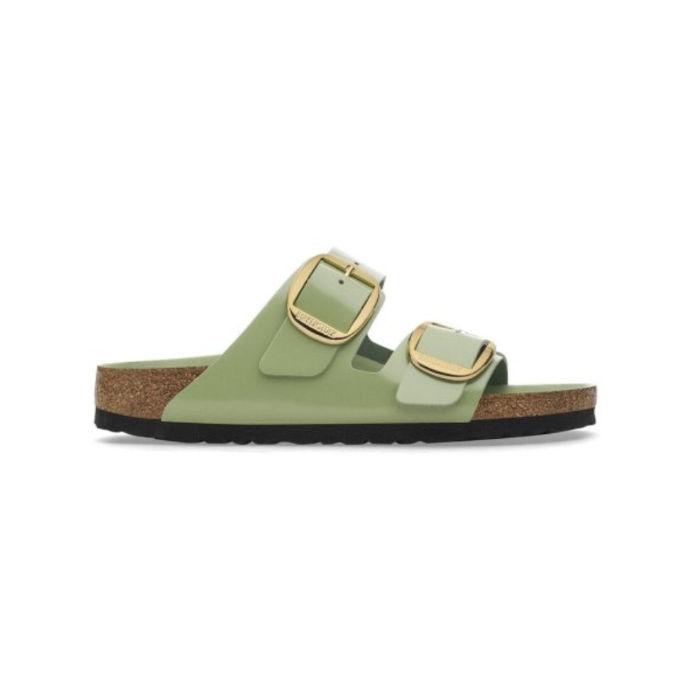 Ciabatte Arizona big buckle Birkenstock high shine verde/green tea - 1028613