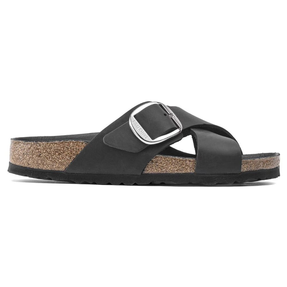Ciabatte Siena Birkenstock nere in nabuk - 1020156 BLACK