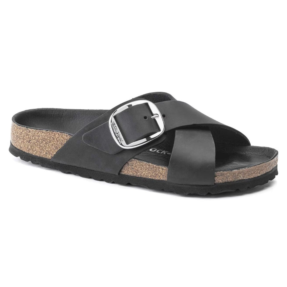 Ciabatte Siena Birkenstock nere in nabuk - 1020156 BLACK