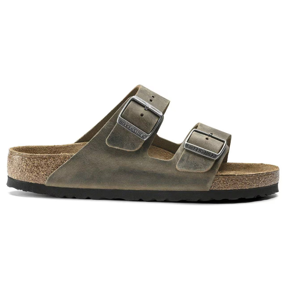 Ciabatte Arizona Birkenstock verde soft - 1019377 FADED KHAKI