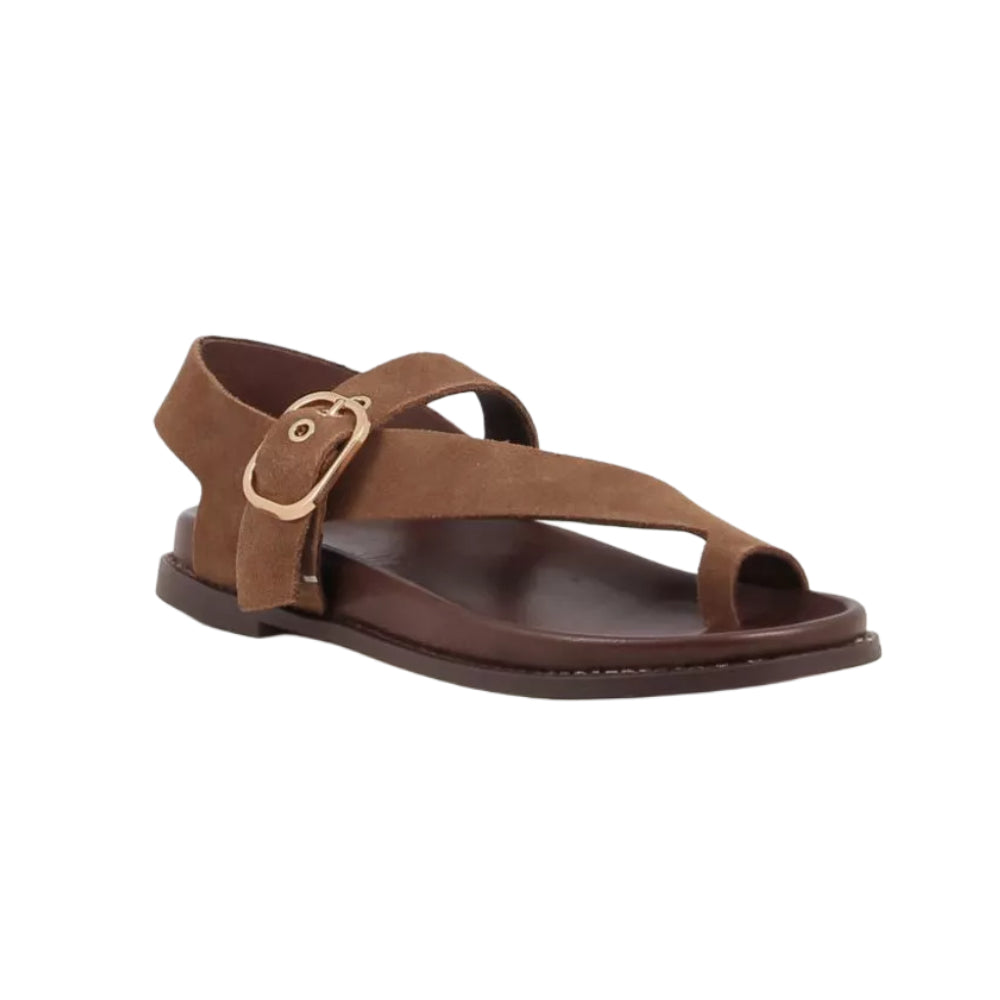 Sandali Inuovo donna marrone scamosciato morbidi e alla moda - D51014 SIGARO